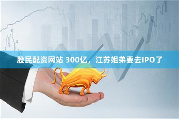 股民配资网站 300亿，江苏姐弟要去IPO了