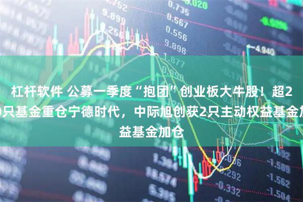 杠杆软件 公募一季度“抱团”创业板大牛股!超2000只基金重仓宁德时代,中际旭创获2只主动权益基金加仓